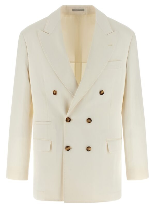 White Silk Blazer