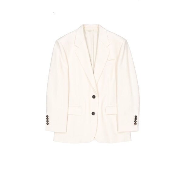 White Viscose Blazer