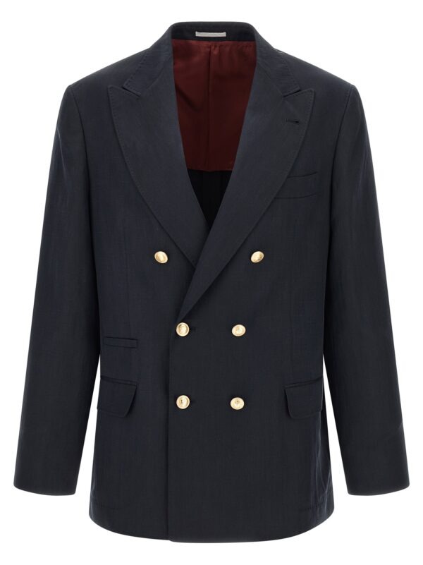 Blue Silk Blazer