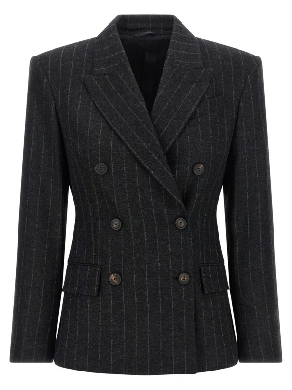 Gray Virgin Wool Blazer