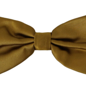 Yellow Mustard 100% Silk Butterfly Papillon Men Bow Tie