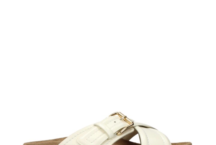 Beige Leather Slippers