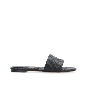 Black Lamb Leather Mules - Jag Couture London