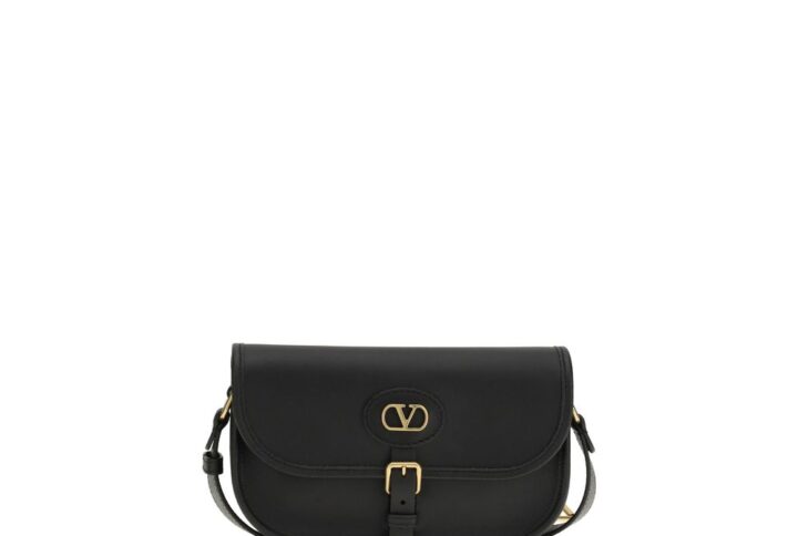 Black Calf Leather Bos Taurus Shoulder Bag
