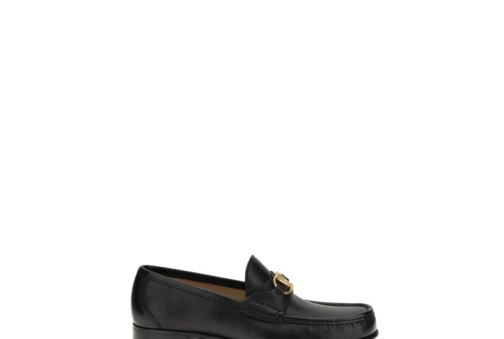 Black Calf Leather Bos Taurus Slip-On Loafers
