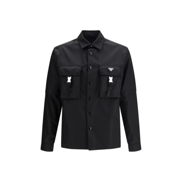 Black Recycled Polyamide Jacket
