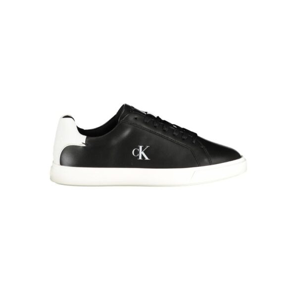 Black Polyurethane Women Sneaker