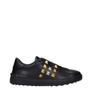 Black Leather Sneakers