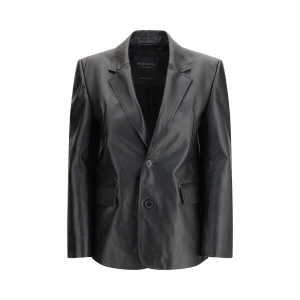 Black Calf Leather Bos Taurus Leather Jacket