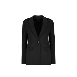 Black Elastane Blazer