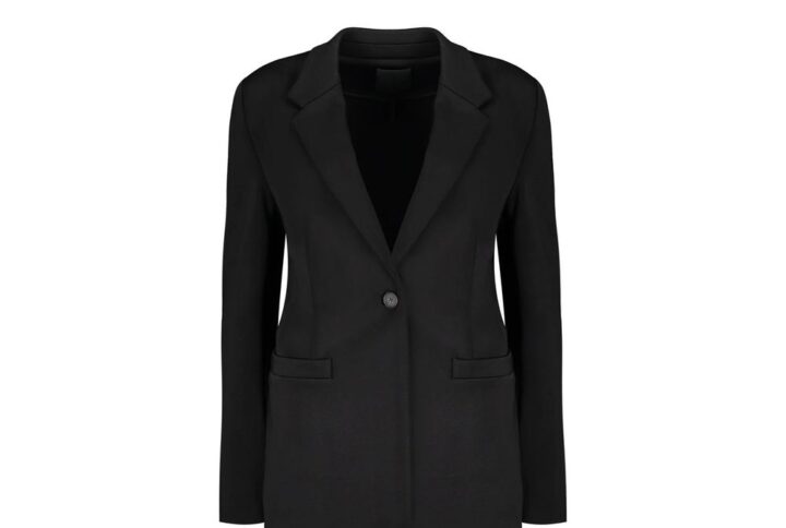 Black Elastane Blazer
