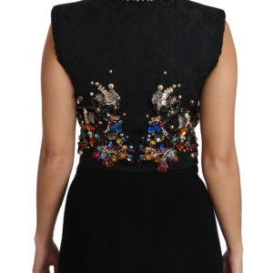 Black Crystal Sicily Vest Waistcoat