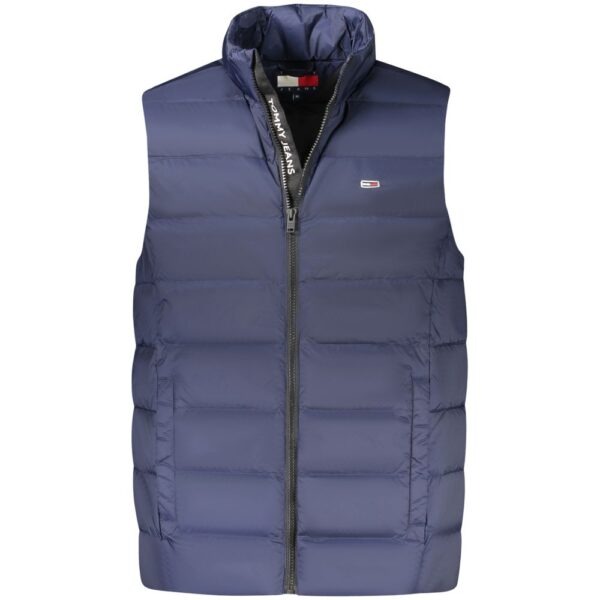 Blue Nylon Men’s Sleeveless Jacket