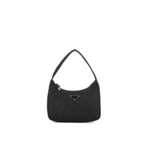 Black Nylon Shoulder Bag - Jag Couture London