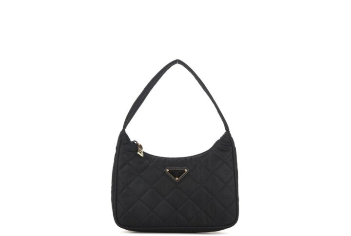 Black Nylon Shoulder Bag - Jag Couture London
