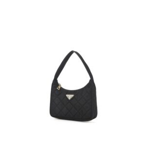 Black Nylon Shoulder Bag - Jag Couture London