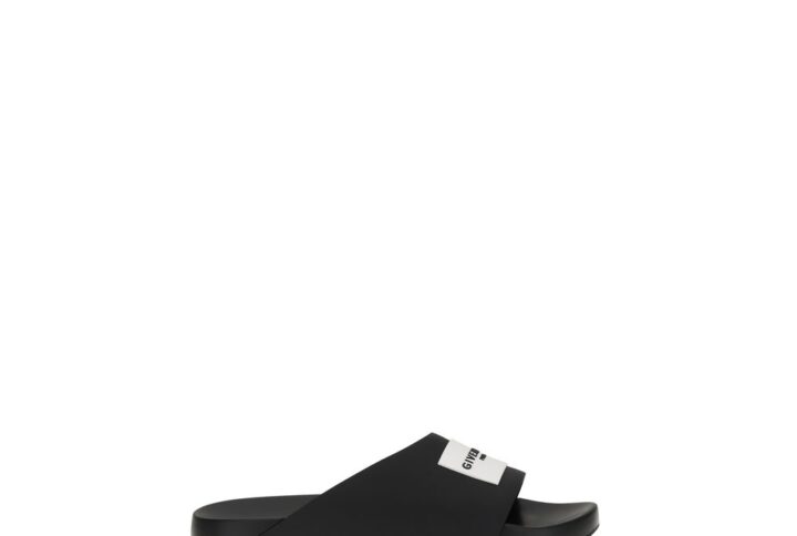 Black Rubber Slippers