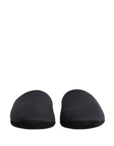 Dark Navy Wool Cotton Red Chevron Slippers Shoes