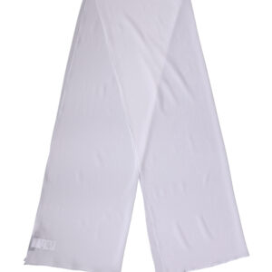 White Silk Neck Wrap Shawl Stole 200cm x 64cm Scarf