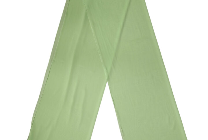 Light Green Silk Neck Wrap Shawl Stole 200cm x 64cm  Scarf