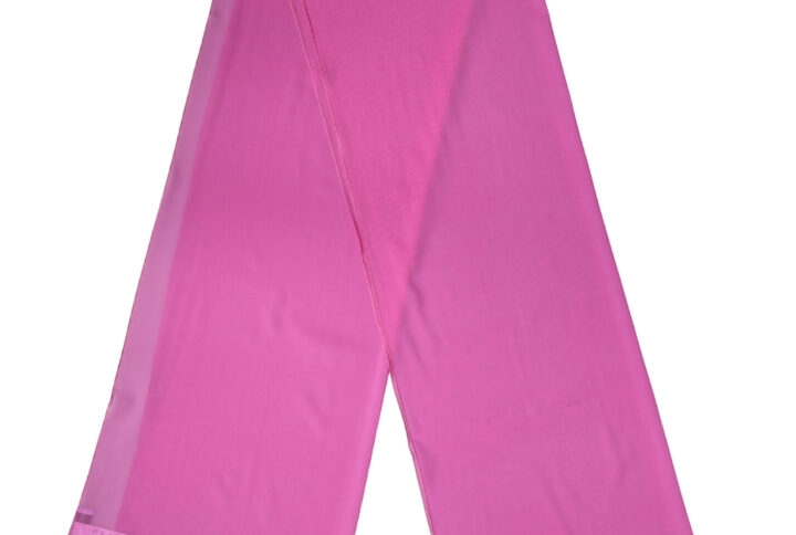 Pink Silk Neck Wrap Shawl Women Stole 200cm x 64cm Scarf