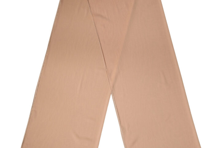 Beige Silk Neck Wrap Shawl Women Stole 200cm x 64cm Scarf