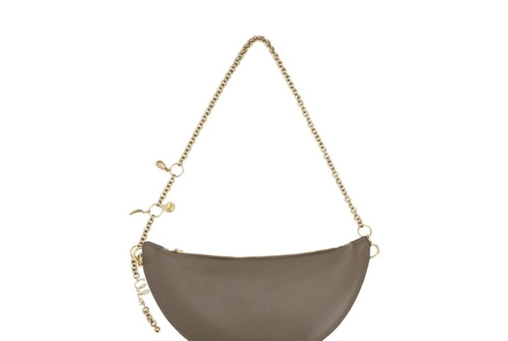 Gray Calf Leather Bos Taurus Shoulder Bag