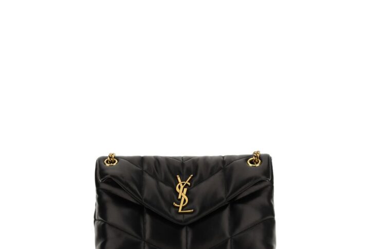 Black Lamb Leather Shoulder Bag
