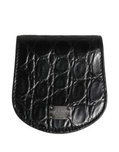 Black Exotic Skin Condom Case Holder Pocket Wallet
