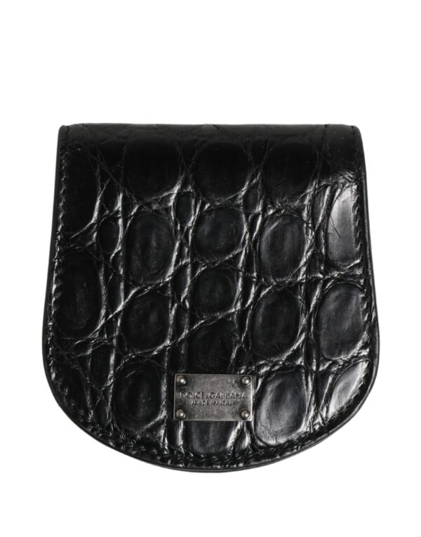 Black Exotic Skin Condom Case Holder Pocket Wallet