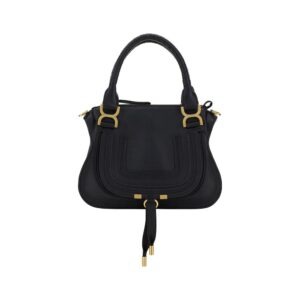 Black Calf Leather Bos Taurus Handbag - Jag Couture London