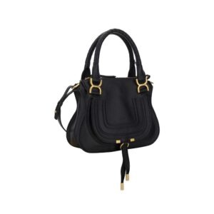 Black Calf Leather Bos Taurus Handbag - Jag Couture London