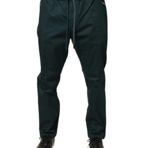 Green Cotton Skinny Men Jogger Trouser Pants