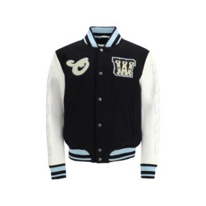 Black Wool Oves Aries Bomber