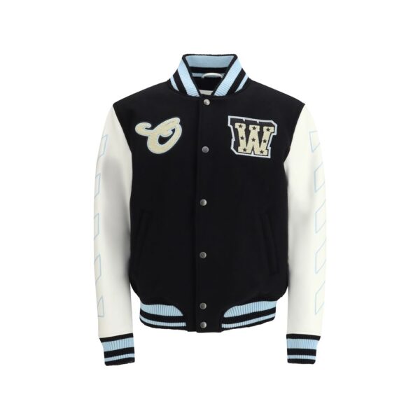Black Wool Oves Aries Bomber
