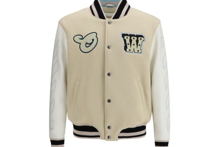 Beige Wool Oves Aries Bomber
