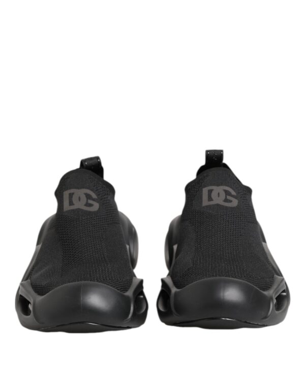 Black Slip On Wave Low Top Sneakers Shoes