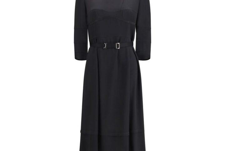 Black Acetate Casual Dress | Jag Couture London – New York