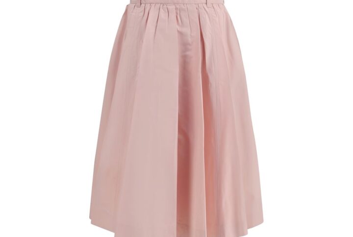Multicolor Silk Long Skirt