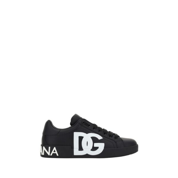 Black Calf Leather Bos Taurus Sneakers