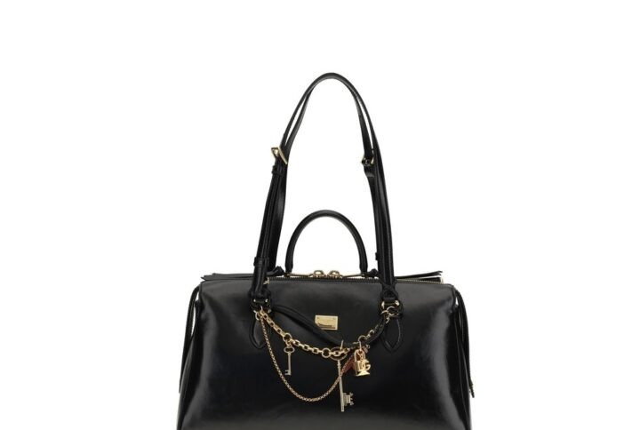 Black Calf Leather Bos Taurus Shoulder Bag - Jag Couture London