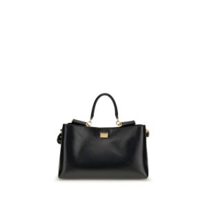 Black Calf Leather Bos Taurus Shoulder Bag - Jag Couture London