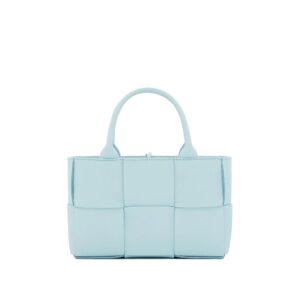 Blue Lamb Leather Tote Bag