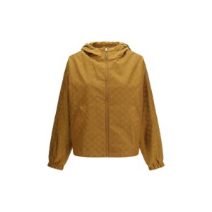 Beige Nylon Shell Jacket