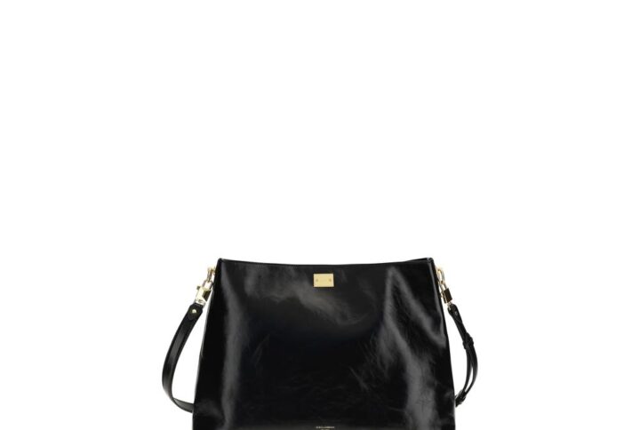 Black Calf Leather Bos Taurus Shoulder Bag