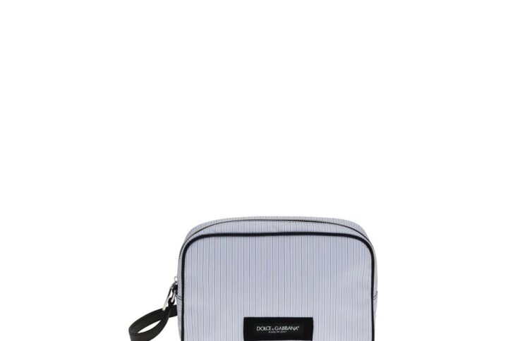 Blue Cotton Handbag