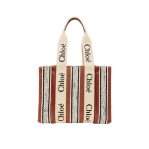 Brown Linen Tote Bag