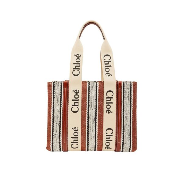 Brown Linen Tote Bag
