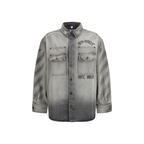 Gray Denim Shirt