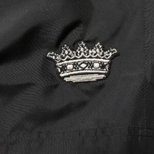 Black Polyester Drawstring Men Shorts Swimwear